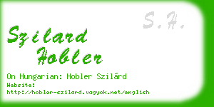 szilard hobler business card